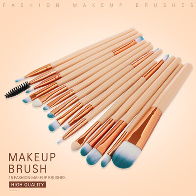 

Toponeto 15pcs Cosmetic Makeup Brush Blusher Eye Shadow Brushes Set Kit