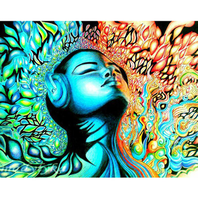 

Gobestart 5DFull Embroidery Paintings Rhinestone Pasted DIY Diamond Painting Cross Stitch