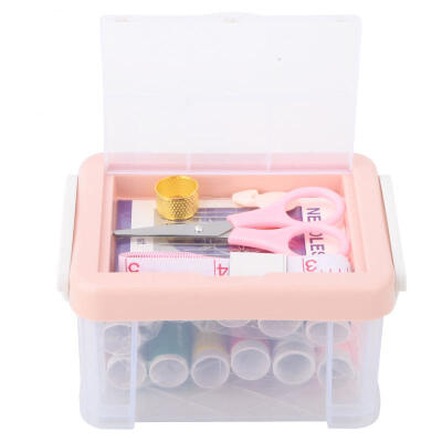 

Greensen Portable Outdoor Travel Home Sewing Kit Measure Scissor Thread Needle Set with Storage Box