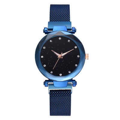 

Elegant Magnet Buckle Analog Watches Women Star Sky Dial Quartz Wristwatch