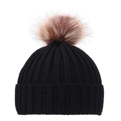 

Baby Toddler Boys Girls Knitted Caps Cute Hat Hairball Winter Warm Hats