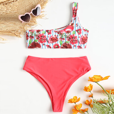 

Saidsome Women Bikini Set Swimwear Push-Up Padded Print Swimsuit Beachwear