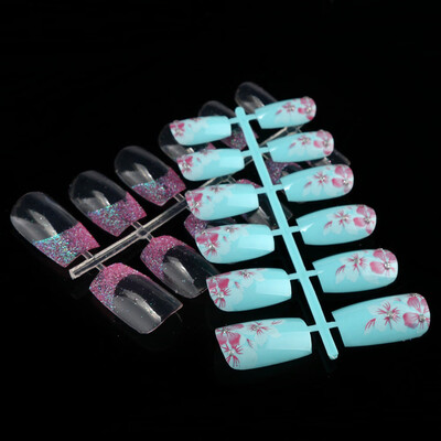 

Toponeto 144pcs Mixed Set False Nail Tips Artificial Fake Nails Art Acrylic Manicure Gel