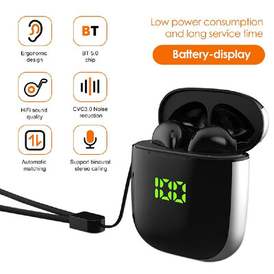 

TWS Earphone BT 50 Touching Headset Sports Digital Display Headphone