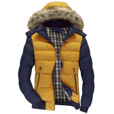 

Gobestart Men Boys Casual Warm Hooded Winter Zipper Coat Outwear Jacket Top Blouse