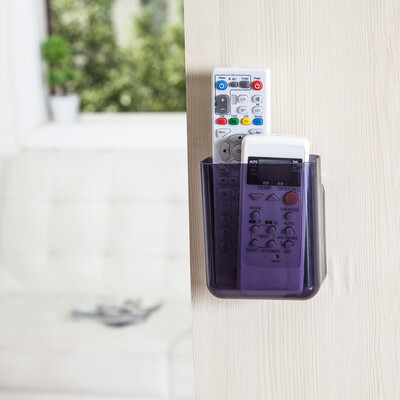 

Gobestart Universal Air Conditioner Remote Control Holder Wall-Mounted Support Storage Box