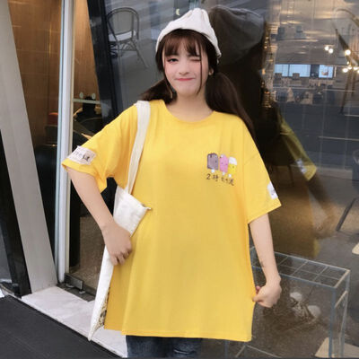

Summer Three Ice Creams Tops Korean Cartoon T Shirt for Women BF Tees Top Female Loose Cute Female Casual T-shirts