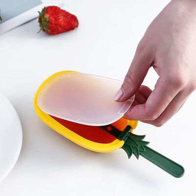 

Toponeto Hot Selling Beautiful plastic Ice Cream Mold With Lid Popsicle Mold 3PCS