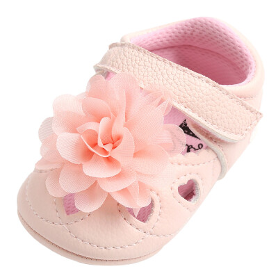 

Baby Girl Flower Hollow Out Fashion Bandage Toddler Leather First Walkers Shoes