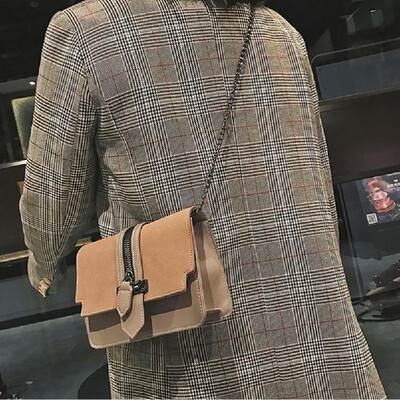 

Women PU Messenger Bag Chain Shoulder Strap Leather Girls Clutch Small Casual Crossbody Bag