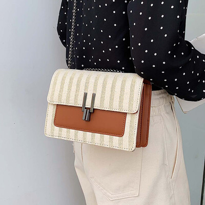 

Net red small bag wild foreign women handbag 2019 new fashion chain bag summer small fresh wild ins oblique