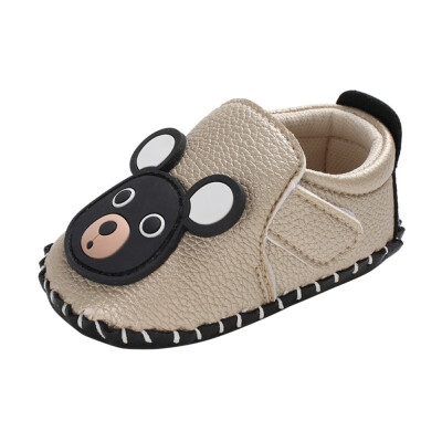 

New Spring Autumn Baby Boy Anti-Slip Cartoon Bear Shoes Casual Sneakers Toddler Ear Breathable Soft Soled First Walkers