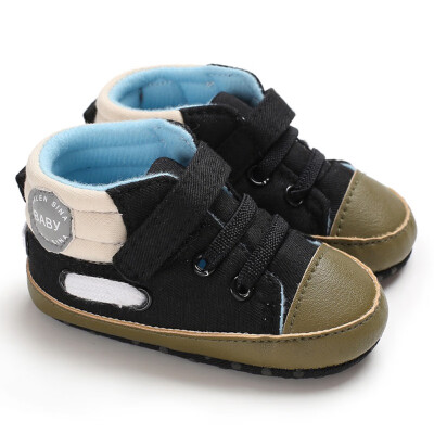 

Baby Boys Non-Slip First Walkers Soft Soled Shoes Newborn Kids Casual Walking Crib Shoe