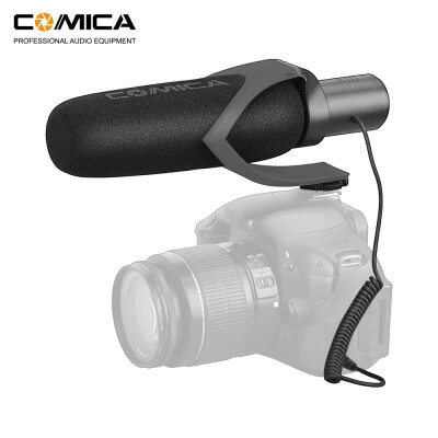 

CoMica CVM-V30 PRO Super-Cardioid Directional Condenser Shotgun Video Microphone Interview Mic with Wind Muff 35mm Interface Prof