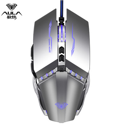 

Tarantula AULA Ghost Macro Programming Game Mouse Gaming Wired Mouse Gray