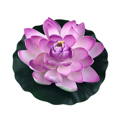 

1pc Simulation Water Lily Garden Pool Plant Ornament Colorful Home Artificial Fake Lotus Floating Flower Pond Tank Plant