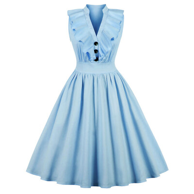 

Vintage Ruffled Pin Up Dress