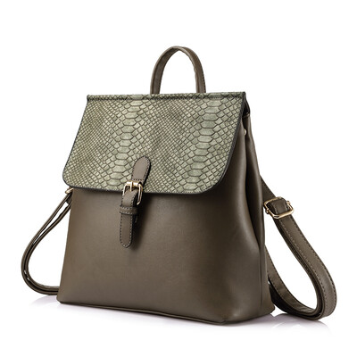 

LOVEVOOK women fashion women multifuctional backpack female bag serpentine print ladies shoulder bag