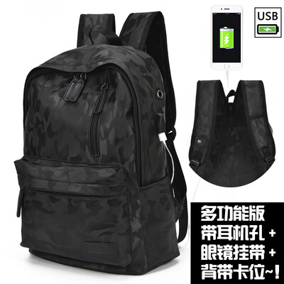 

Shoulder Bag Mens Fashion Travel Large Backpack Personality Camouflage Computer Bag Womens Leisure Simple Student Bag