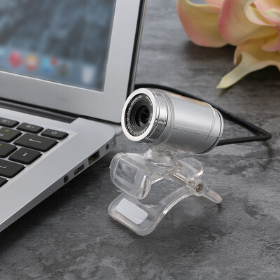 

USB 20 12 Megapixel HD Camera Web Cam with MIC Clip-on 360 Degree for Desktop Skype Computer PC Laptop Transparent