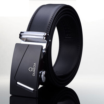 

Mens belt mens leather automatic buckle leather belt male Korean version of youth pants with casual middle-aged fashion models