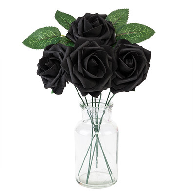 

Artificial Flowers 50pcs Real Touch Artificial Foam Roses Decoration