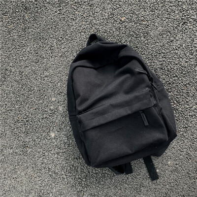 

Ins Wind bf Bag Female Korean High School Students Simple&Ancient Sensation Mori Backpack Canvas Joker Backpack