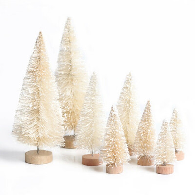 

8PCS Mini Christmas Tree Set Simulation Christmas Tree Table Decoration Festive Party Supplies New Year Xmas Trees