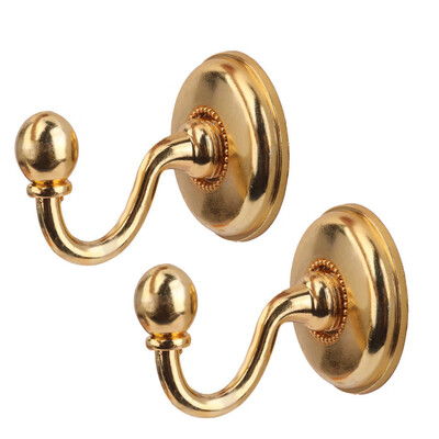 

Siaonvr 2x Metal Curtain Holdback Wall Tie Back Hooks Hanger Holder Window Curtain Hooks