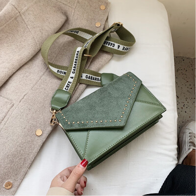 

Beibao small bag female 2019 autumn&winter new style Chaogang style retro rivet small square bag fashion single shoulder obliq