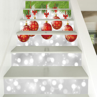 

Tailored Christmas 3D Simulation stair stickers Waterproof Wall Stickers DIY Home Decor