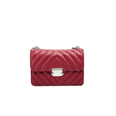 

Lingge chain bag female 2019 new fashion handbag retro wild shoulder bag Messenger bag lock small square bag