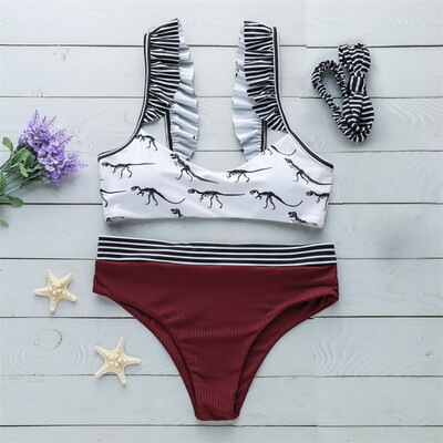 

Roseonmyhand Womens Printing Bikini Print Two Piece Swimsuit Pushups Swimwear Beachwear