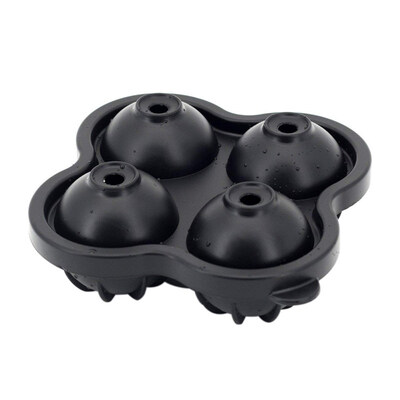 

Silicone Ice Cube Mold Round Ball Maker 4-grid Tray Mould Bar Restaurant Tool