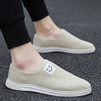 

Summer one foot lazy shoes mens peas tide shoes Korean version of the trend of casual mens shoes breathable old Beijing shoes