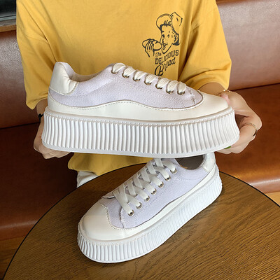 

Muffin thick sole small white shoes womens summer single shoes Korean version of studentsleisure to increase the tide of wom