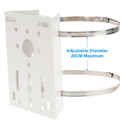 

Metal PoleColumn Mount Loop Bracket 20CM PTZ Corner for CCTV Security Camera