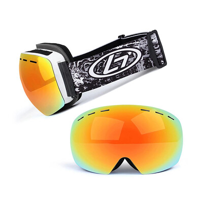 

Magnetic Snowboard Snow Goggles Double-Layer Anti Fog Lens
