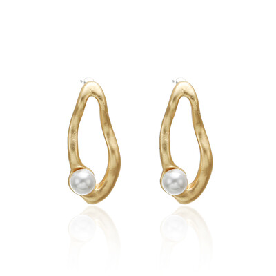 

2019Fashion Earrings Vintage Irregular Pearl Earrings For Women Brincos Geometric korean earringsDIY Wedding Party Jewelry Gift