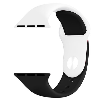 

〖Follure〗Two color Soft Weave Silicone Replacement Band Strap For Apple Iwatch 4 40mm
