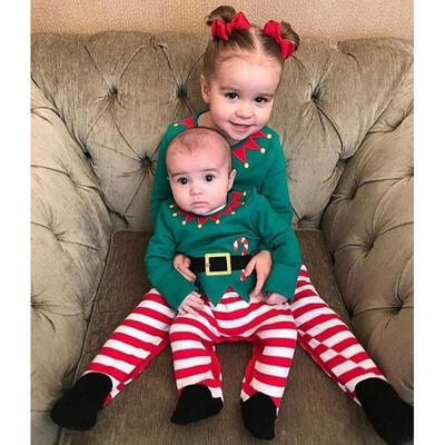 

Newborn Baby Girls Boys Long Sleeve Romper Jumpsuit Christmas Outfits Clothes