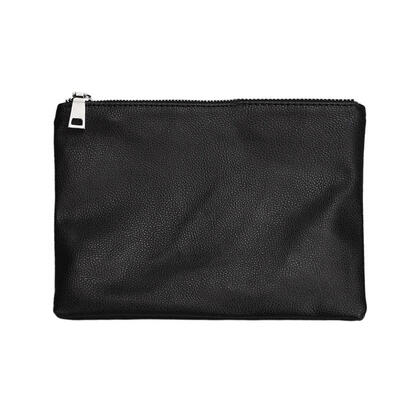 

Black PU Leather Tattoo Earphone Accessories Storage Bag Zipper Clutch Bags