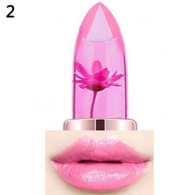 

Fashion Women Jelly Flower Lipstick Color Changeable Long Lasting Cosmetic Tool