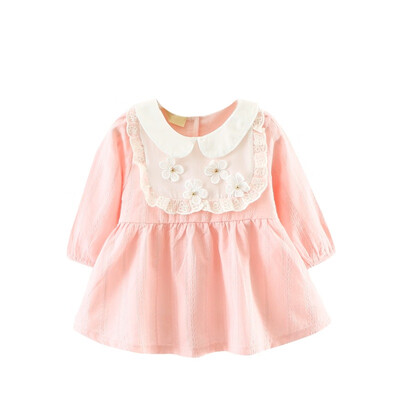 

Baby Dresses Autumn Baby Girls Clothes Lace Baby Lace Flower Princess Dress Cute Cotton Kids Clothing