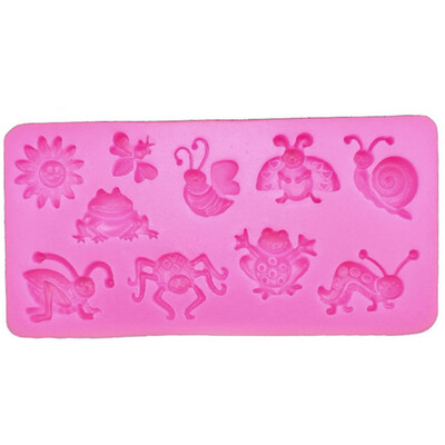 

Bee Snail Frog Butterfly Flower DIY Baking Cake Decoration Mold Chocolate Mold