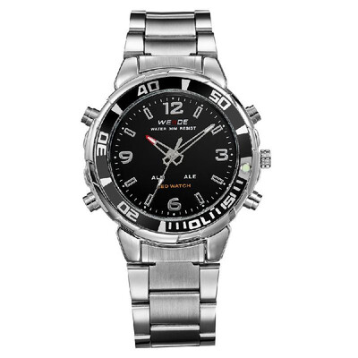 

WEIDE WH843 Quartz Digital Electronic Watch Dual Time Calendar Month 3ATM Waterproof Timer Business Men Fashion Casual Outdoor Spo