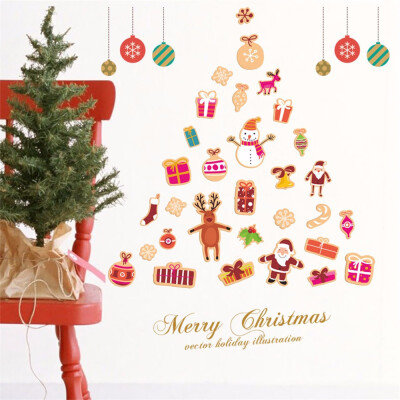 

Tailored 2018 Merry Christmas Household Room Wall Sticker Mural Decor Decal Removable