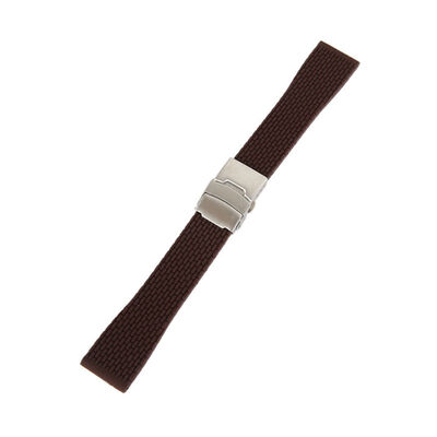 

18mm 20mm 22mm 24mm Silicone Rubber Watch Strap Band Deployment Buckle Waterproof BLack Watchband