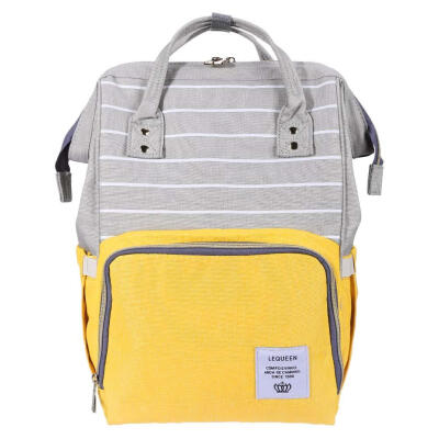 

Fashion Mummy Maternity Diaper Bags Large Capacity Stripe Travel Backpack