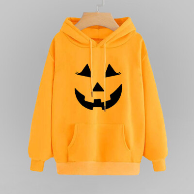 

Tailored Women Print Long Sleeve Casual Hooded Casual Pullover Top Blouse